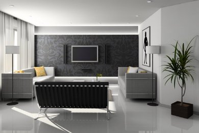 Modern furniture online showing premium furniture in a modern living room