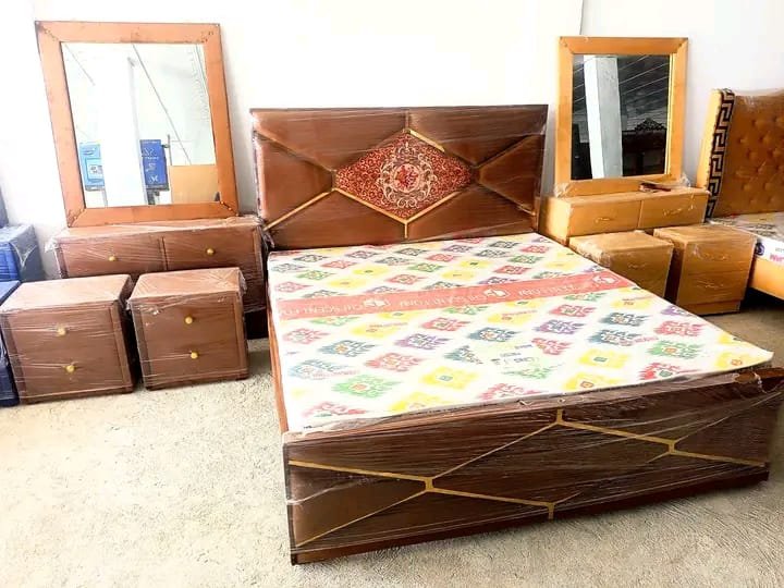 “Luxury modern furniture store with designer seating, refined finishes, and ambient lighting.”